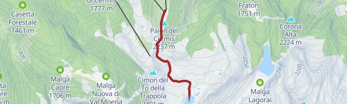 Route map: Bombasel Lakes